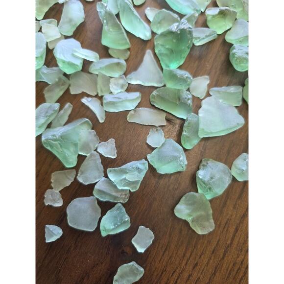 Sea Glass Lot Of Aqua Green Color, 1 Cup - Picture 10 of 16